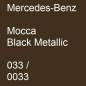 Preview: Mercedes-Benz, Mocca Black Metallic, 033 / 0033.